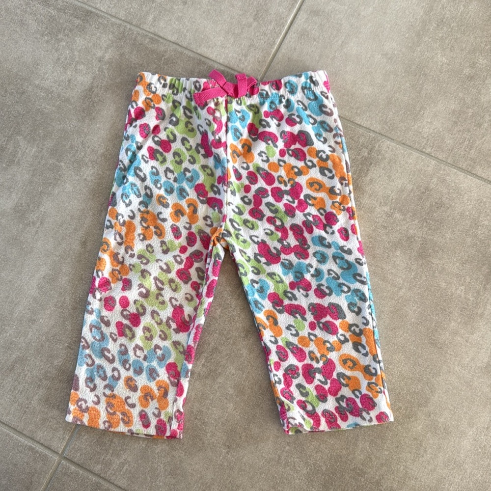 *Gently Worn* Absorba 2 Piece Soft Colorful Print Flannel Pajama Set - 12M - Picture 7 of 9